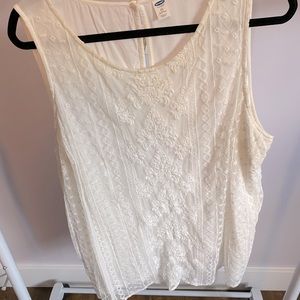 Old navy plus size lace tank blouse